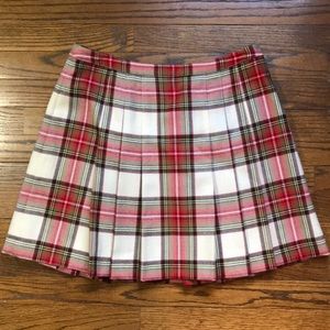 Vintage J. Crew wool plaid kilt, size 8